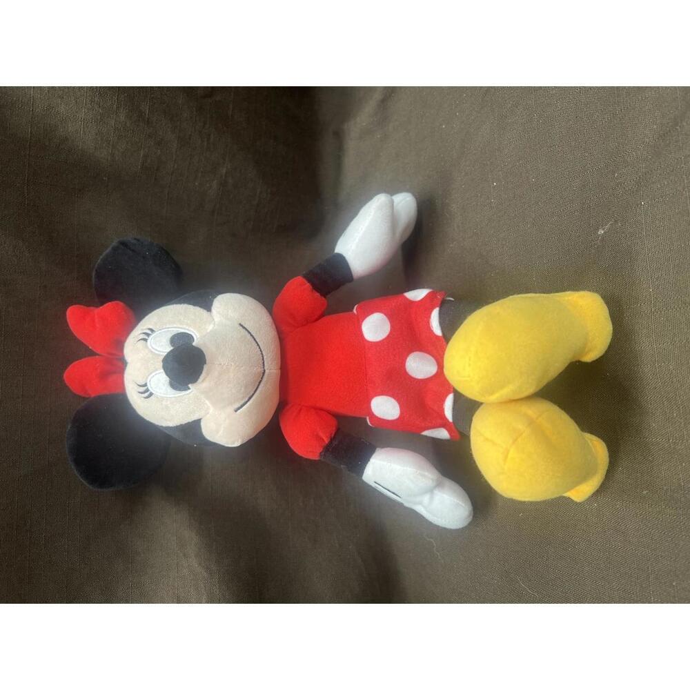 Disney Minnie Mouse Plush Toy - Red Dress, Yellow Shoes